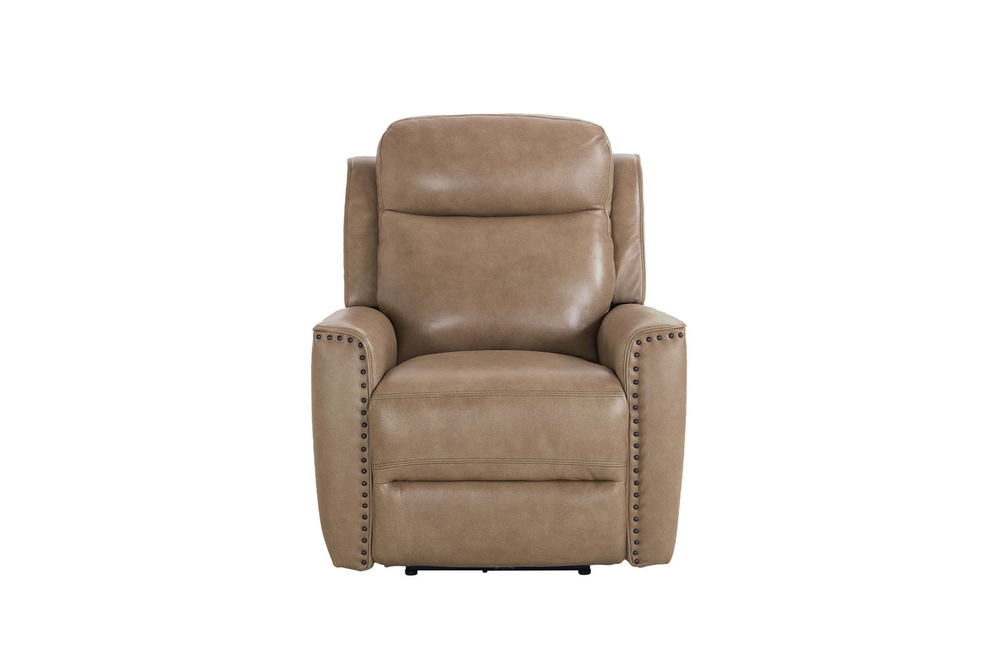 Bassett Club Level Douglas Power Motion Wallsaver Recliner in Wheat Leather - Chapin Furniture
