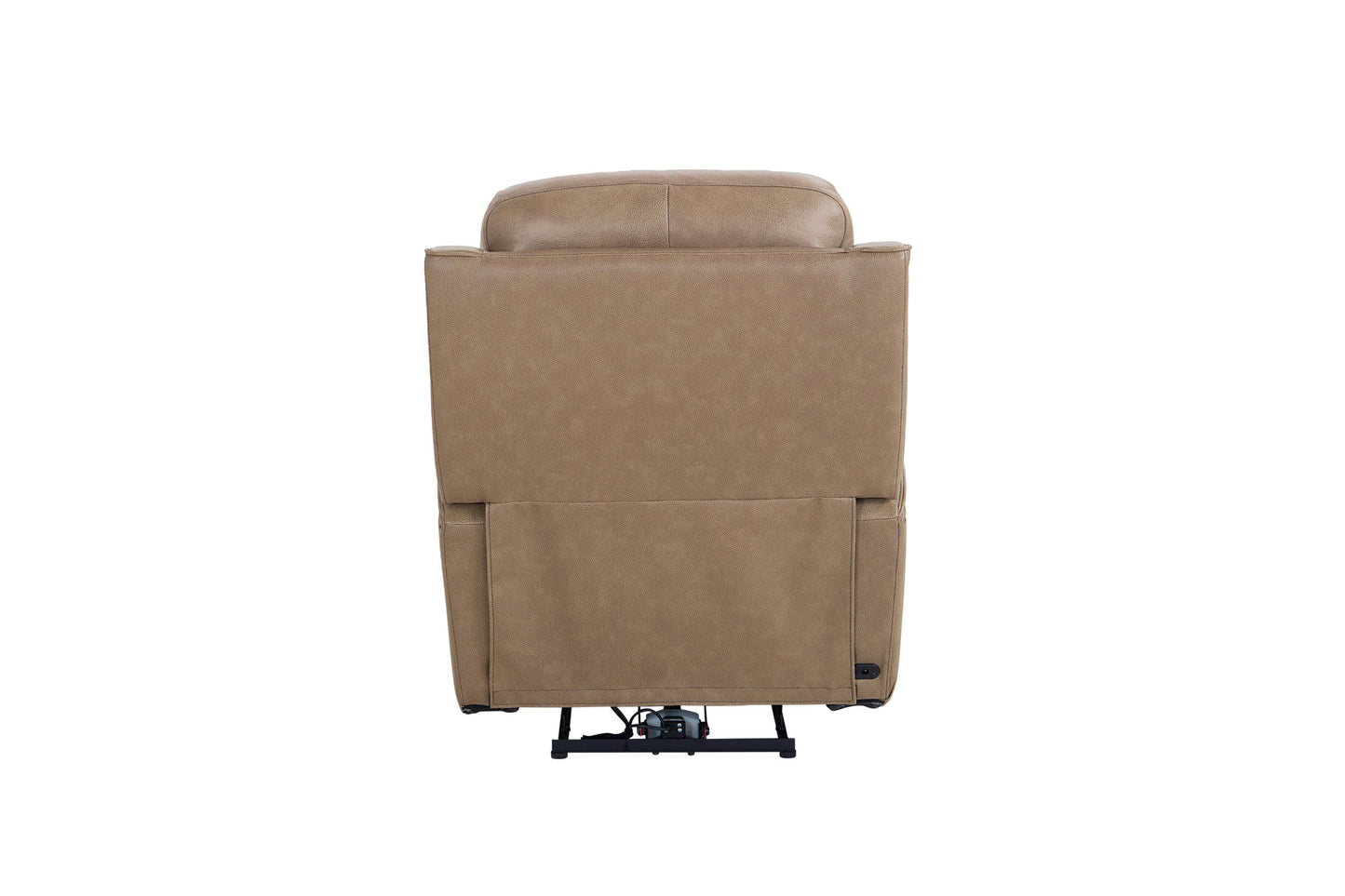 Bassett Club Level Douglas Power Motion Wallsaver Recliner in Wheat Leather - Chapin Furniture