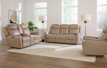 Bassett Club Level Douglas Power Motion Wallsaver Recliner in Wheat Leather - Chapin Furniture