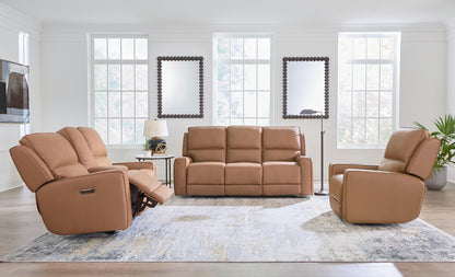 Bassett Club Level Raymond Power Motion Wallsaver Recliner in Antelope Leather - Chapin Furniture