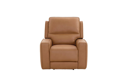 Bassett Club Level Raymond Power Motion Wallsaver Recliner in Antelope Leather - Chapin Furniture