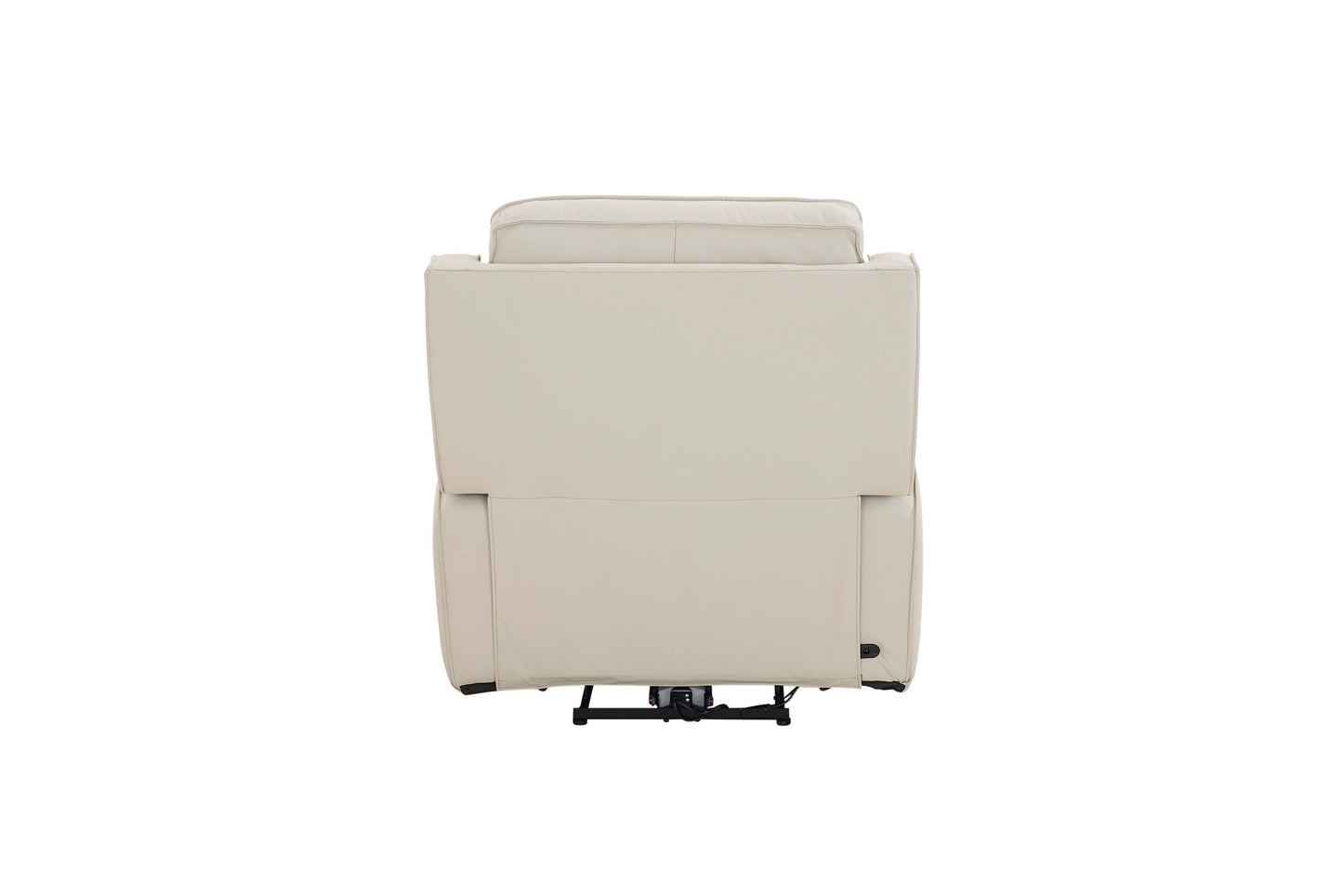 Bassett Club Level Raymond Power Motion Wallsaver Recliner in Vanilla Leather - Chapin Furniture