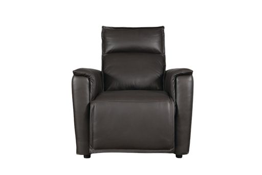 Bassett Club Level Chauncey Power Motion Recliner in Espresso Leather - Chapin Furniture