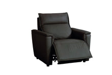 Bassett Club Level Chauncey Power Motion Recliner in Espresso Leather - Chapin Furniture