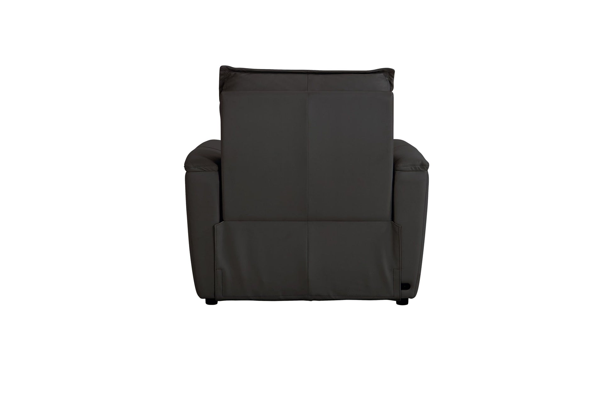Bassett Club Level Chauncey Power Motion Recliner in Espresso Leather - Chapin Furniture