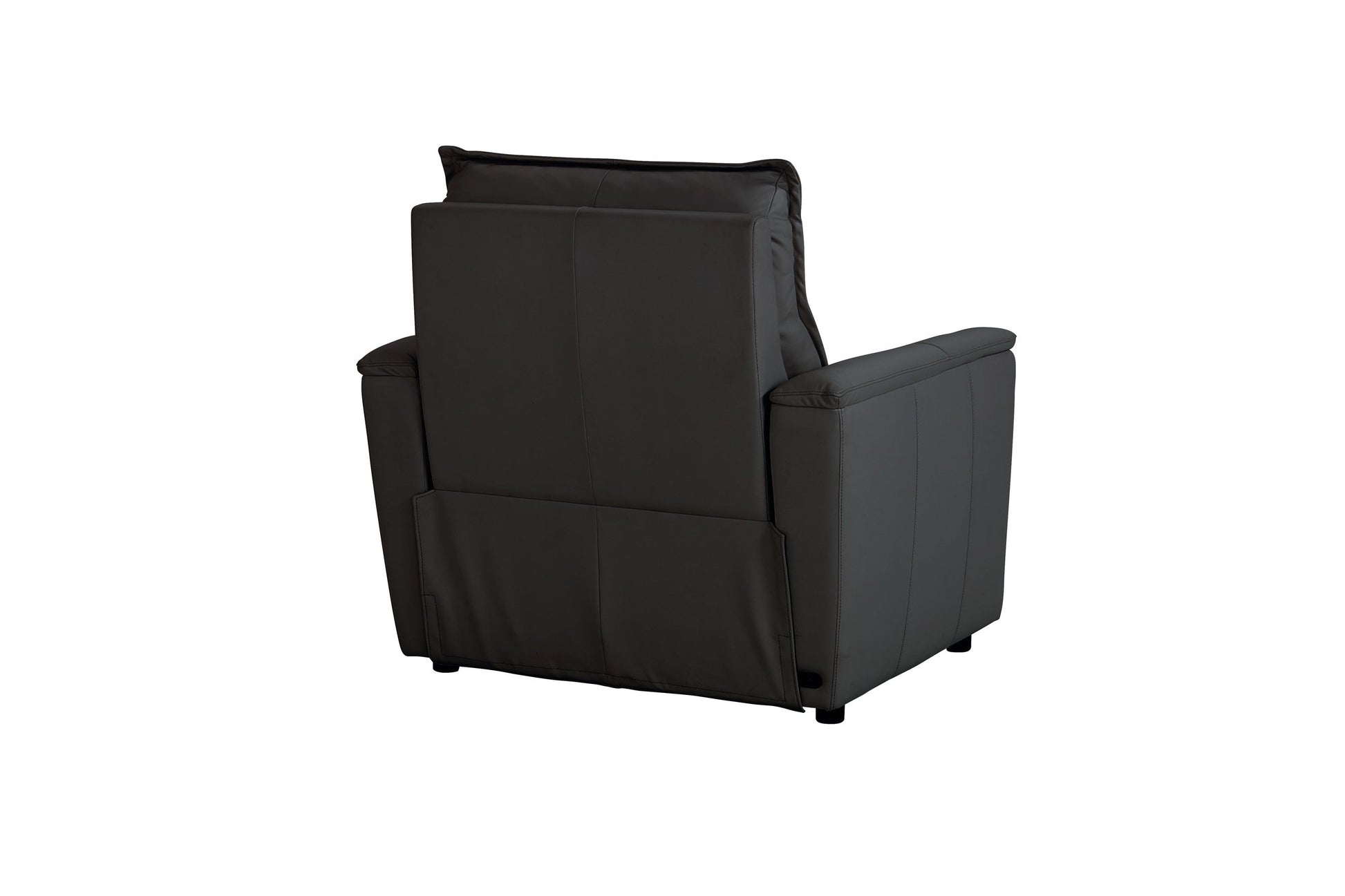 Bassett Club Level Chauncey Power Motion Recliner in Espresso Leather - Chapin Furniture