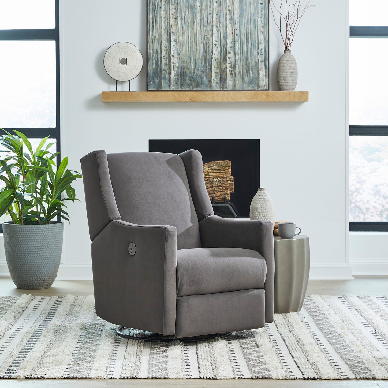 Lillian Swivel Glider Recliner- Custom - Chapin Furniture