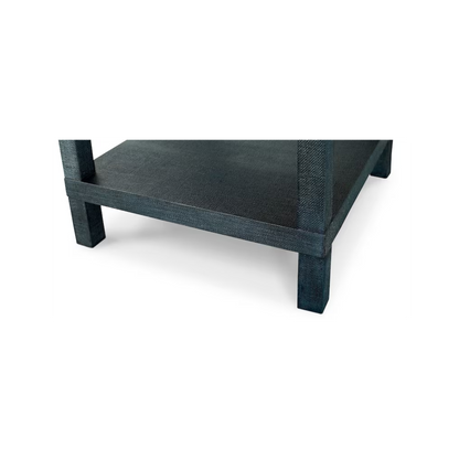 Ventura Raffia End Table - Pacific Blue - Chapin Furniture