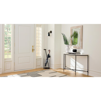 Keswick Demilune Console Table - Black Iron - Chapin Furniture