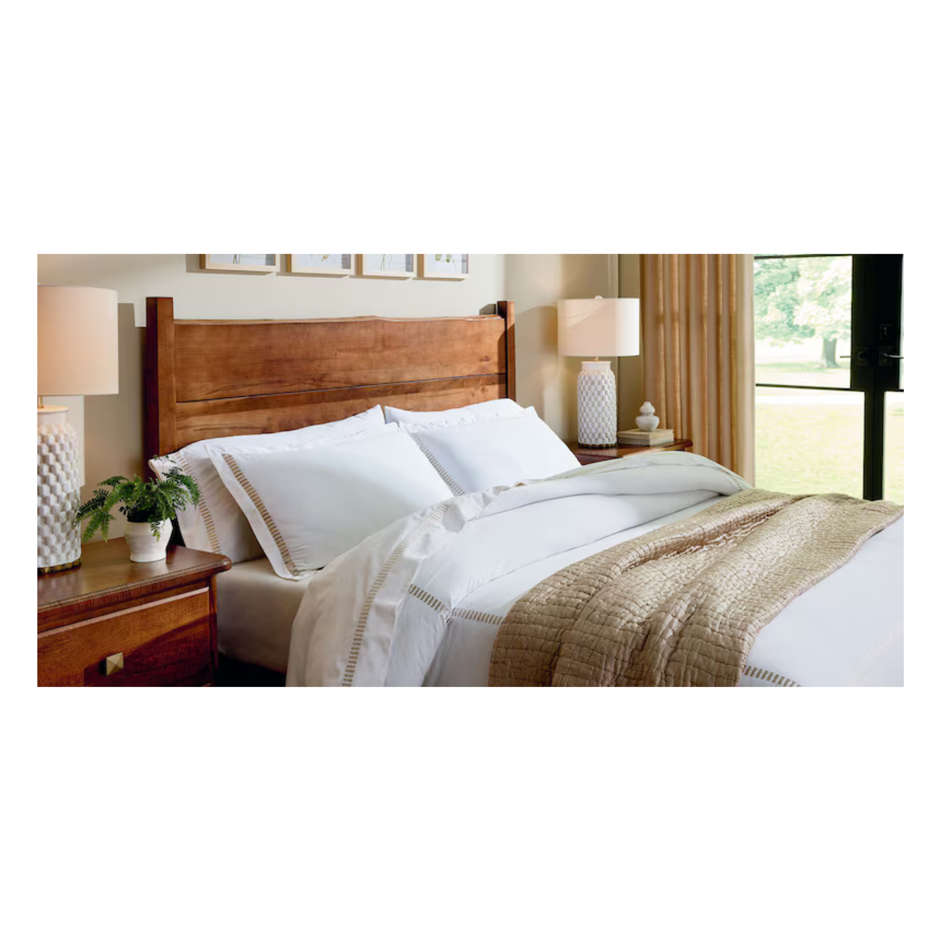 Benchmade Heritage Live Edge Panel Headboard or Bed