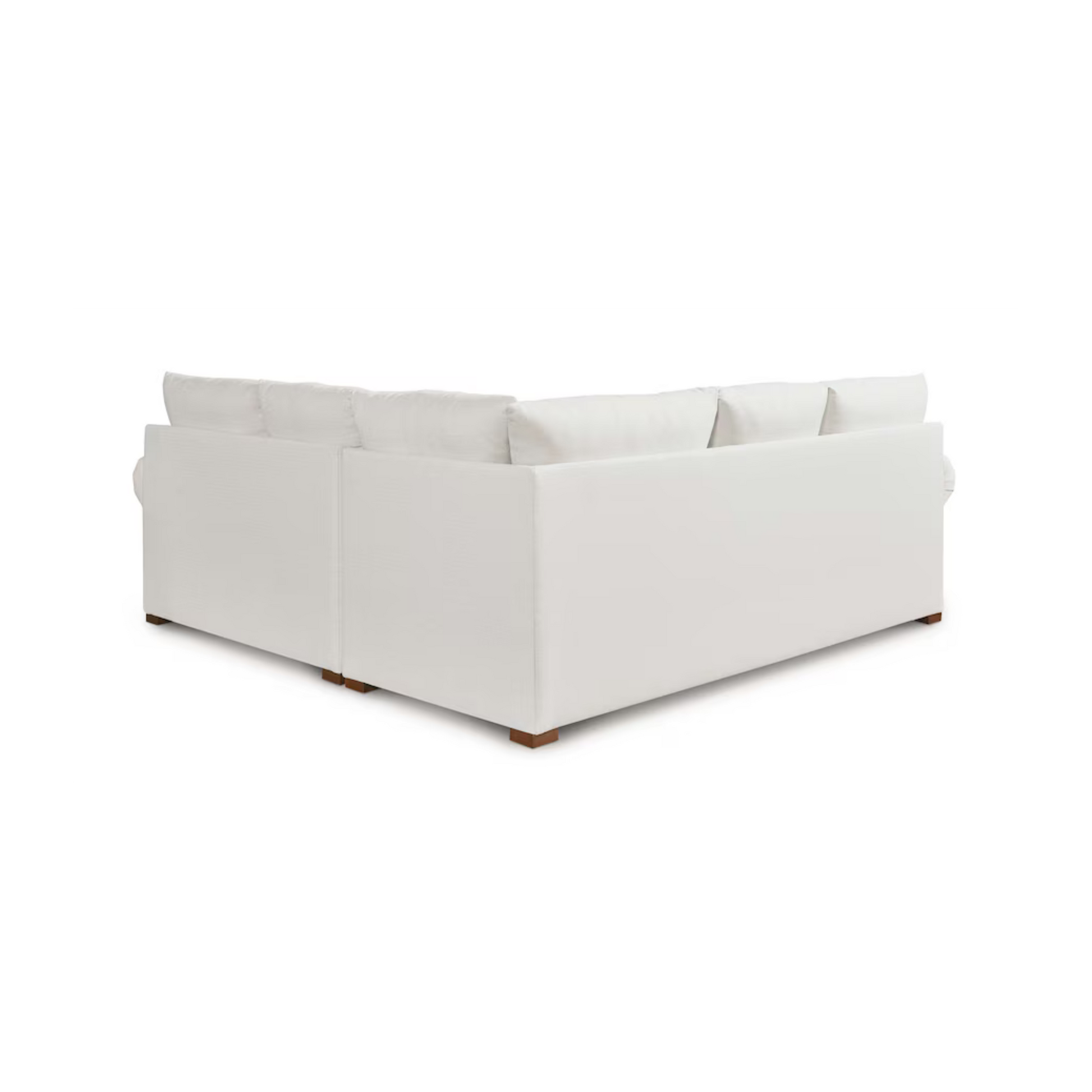 Hanover Roll Arm L-Shaped Sectional - Bellaire Cloud - Chapin Furniture