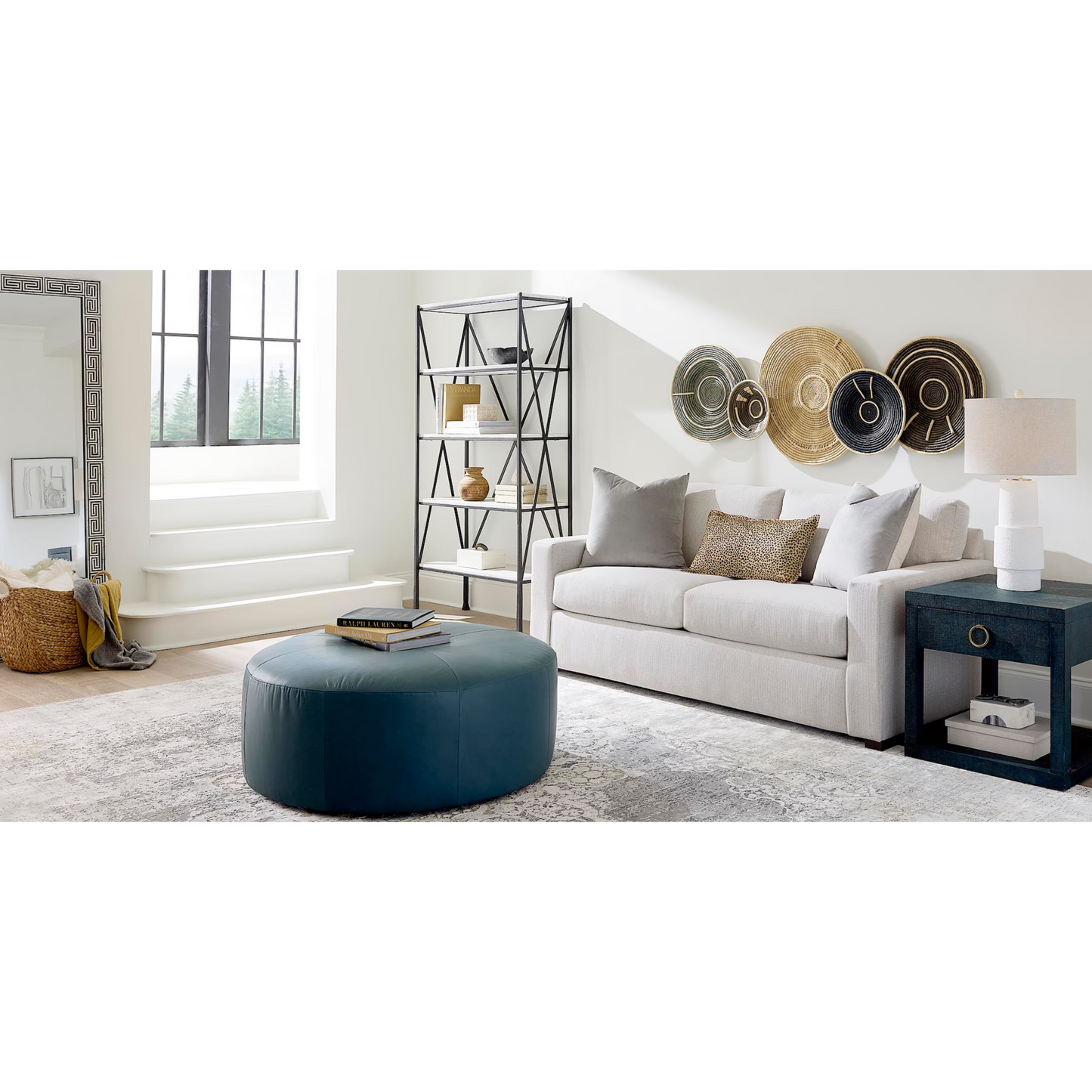 Anson 80" Track Arm Sofa - Laredo Chrome - Chapin Furniture