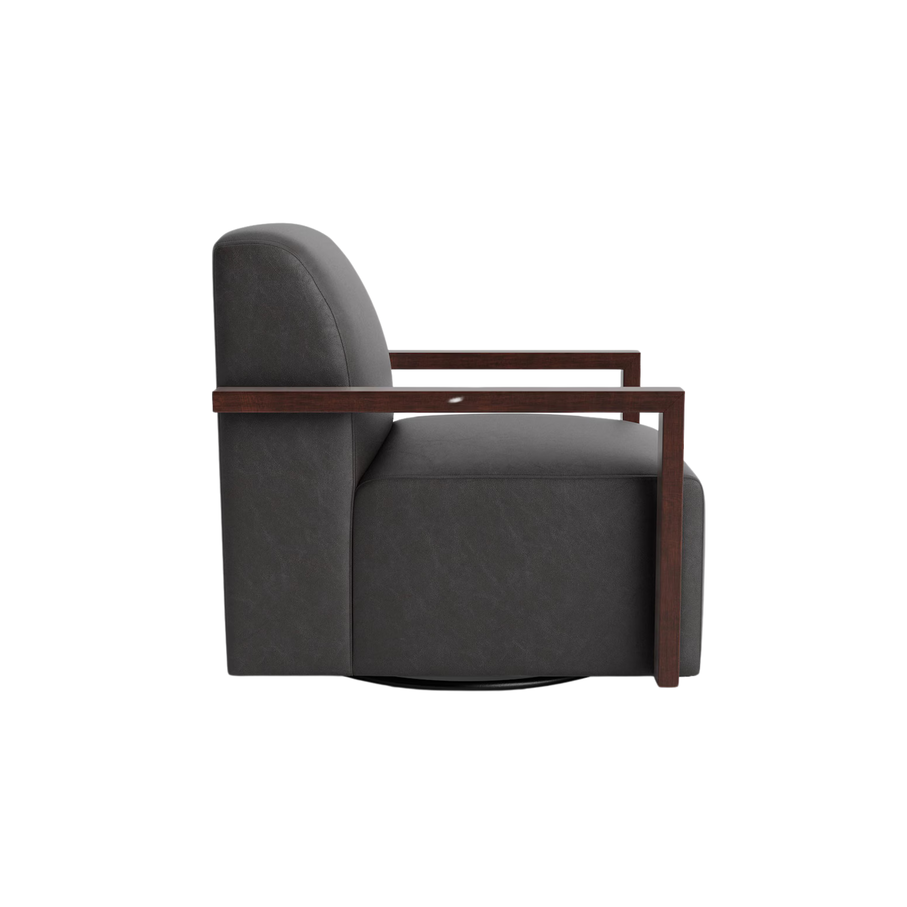 Creswell Wood Arm Swivel or Accent Chair - Thumbnail 3