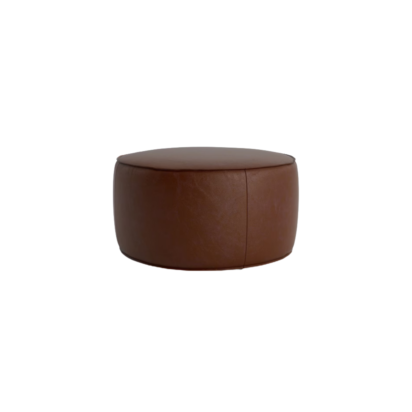Rhonda Round Leather Ottoman - Custom - Chapin Furniture