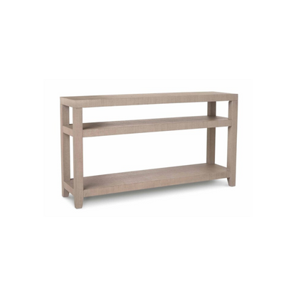 Ventura Raffia Console Table - Sand Grey - Chapin Furniture