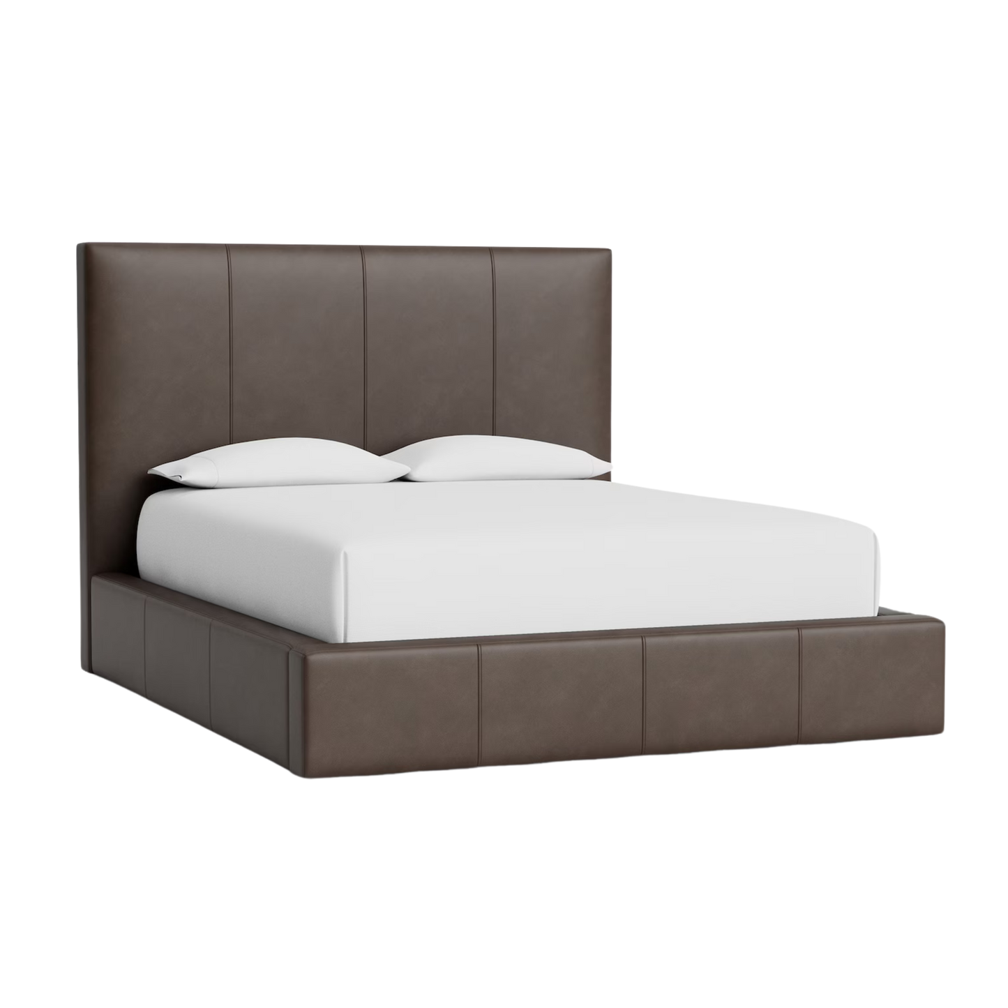 Eden Leather Upholstered Platform Bed 48" - Custom - Chapin Furniture