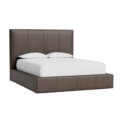 Eden Leather Upholstered Platform Bed 48" - Custom - Chapin Furniture