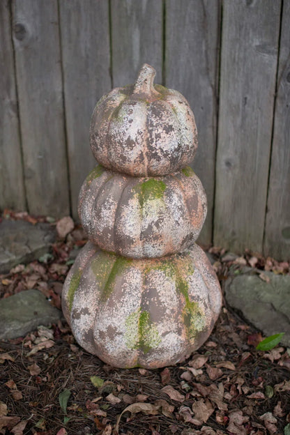 Three Stacked Faux Concrete Pumpkins - Chapin Furniture