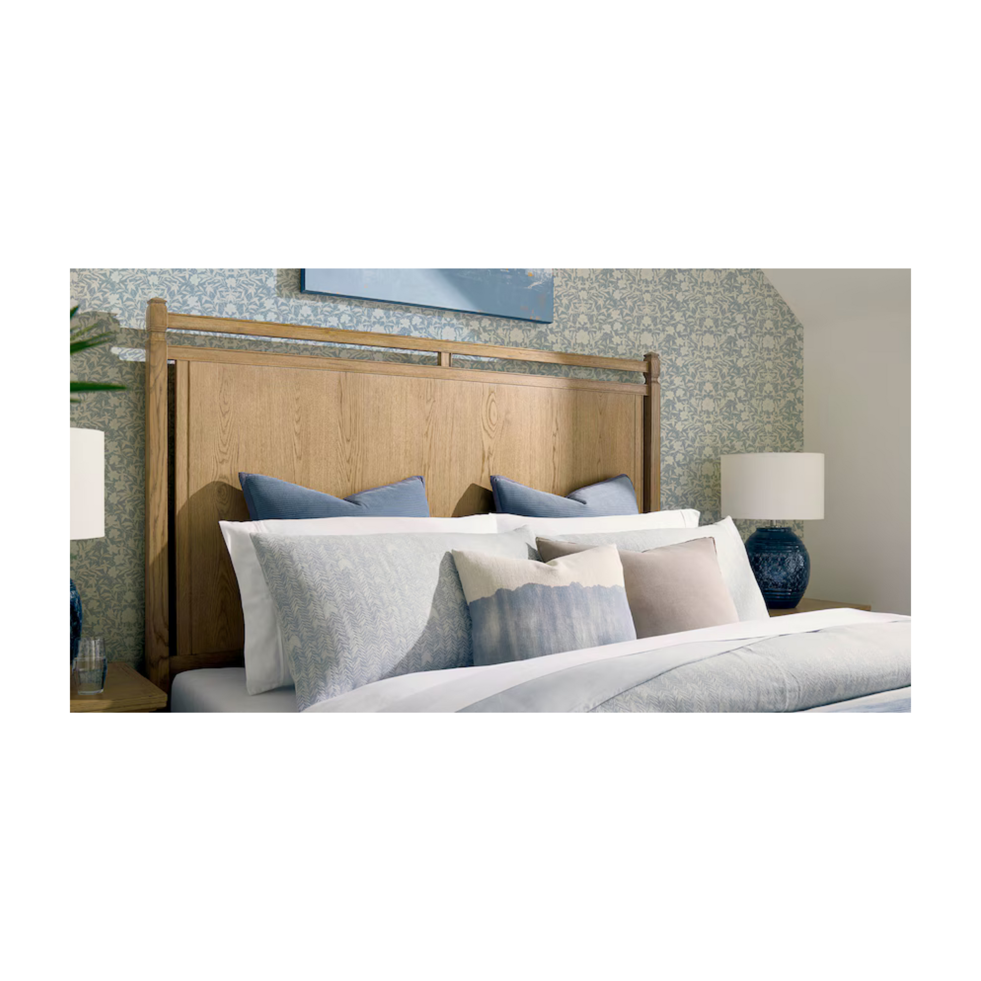 Surry Panel Headboard Flaxen Oak - Queen - Chapin Furniture