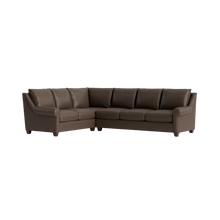 Ellery Leather Roll Arm L-Shaped Sectional - Custom - Chapin Furniture