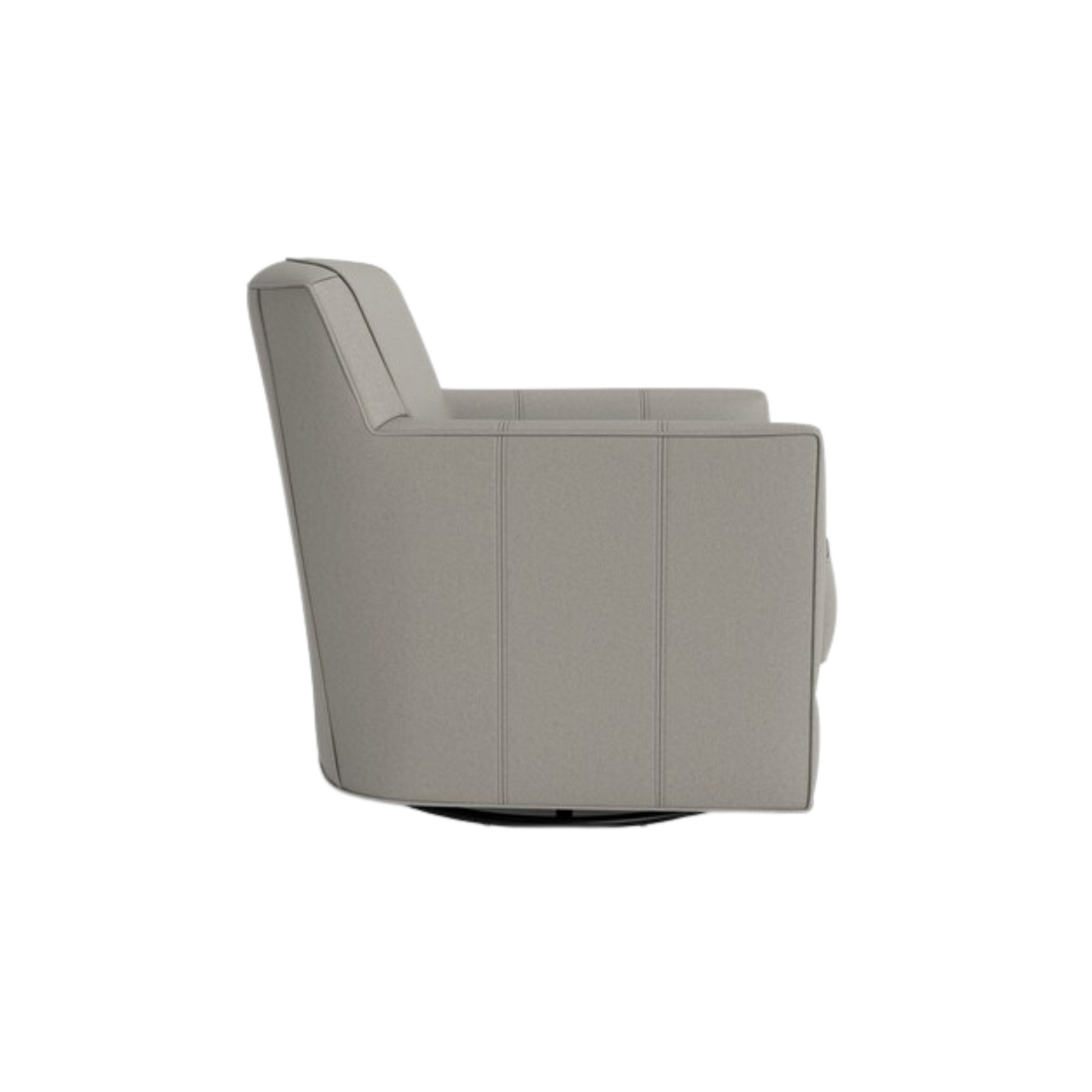 New American Living Leather Thin Track Arm Swivel Glider Chair - Custom - Chapin Furniture