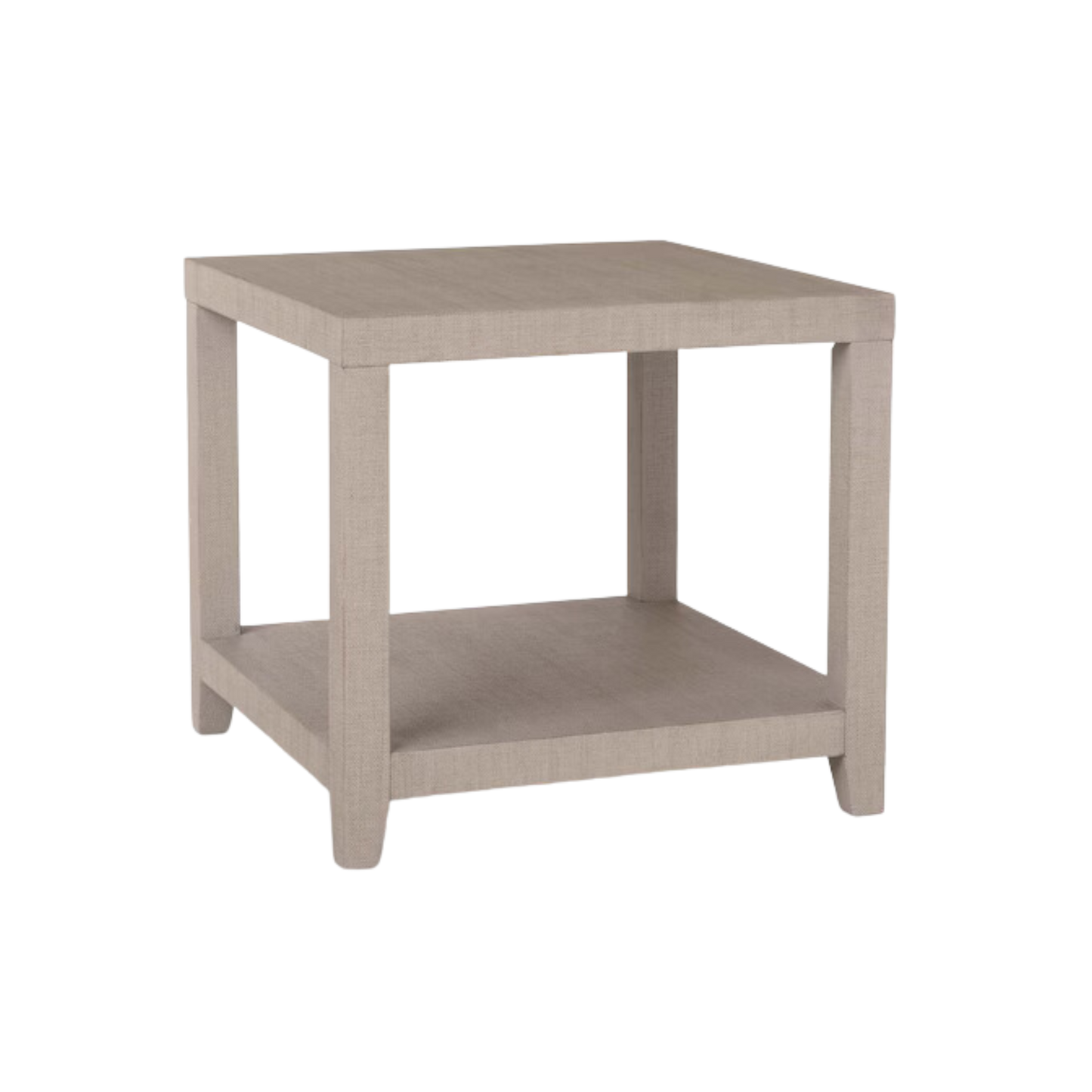 Ventura Raffia Square End Table - Sand Grey - Chapin Furniture