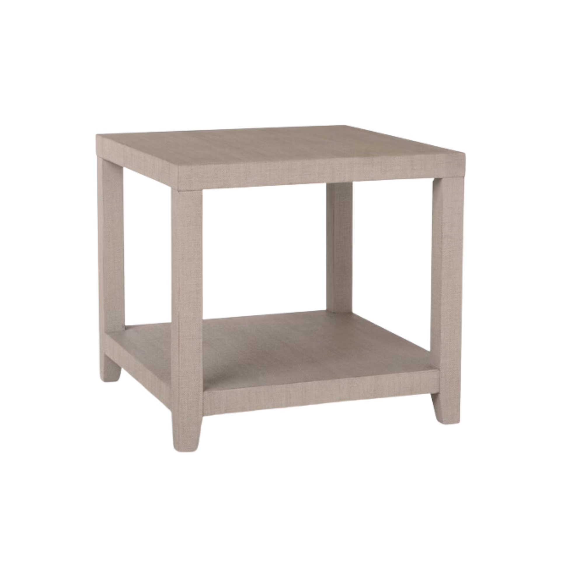 Ventura Raffia Square End Table - Sand Grey - Chapin Furniture