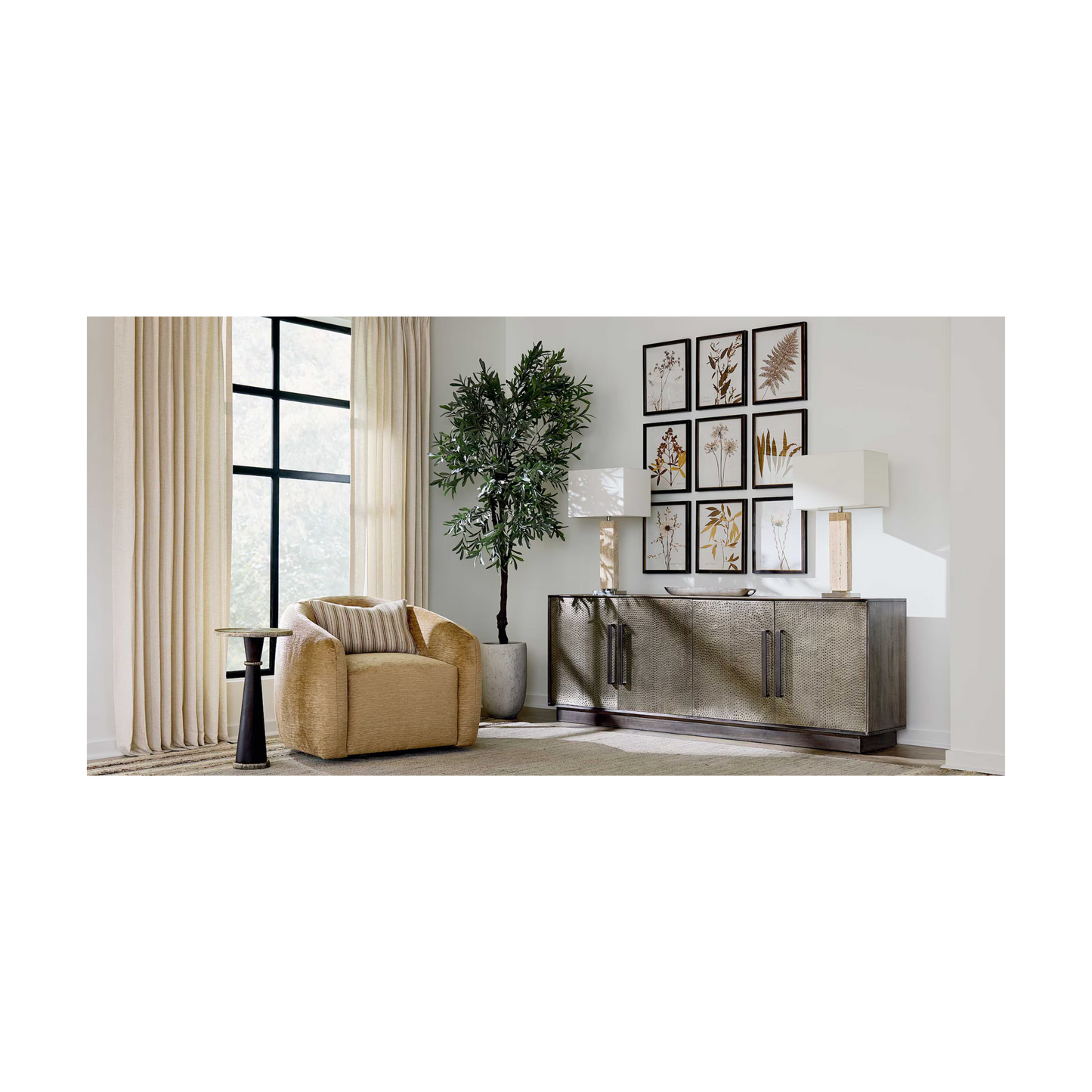 Garner Barrel Swivel Chair - Custom - Chapin Furniture