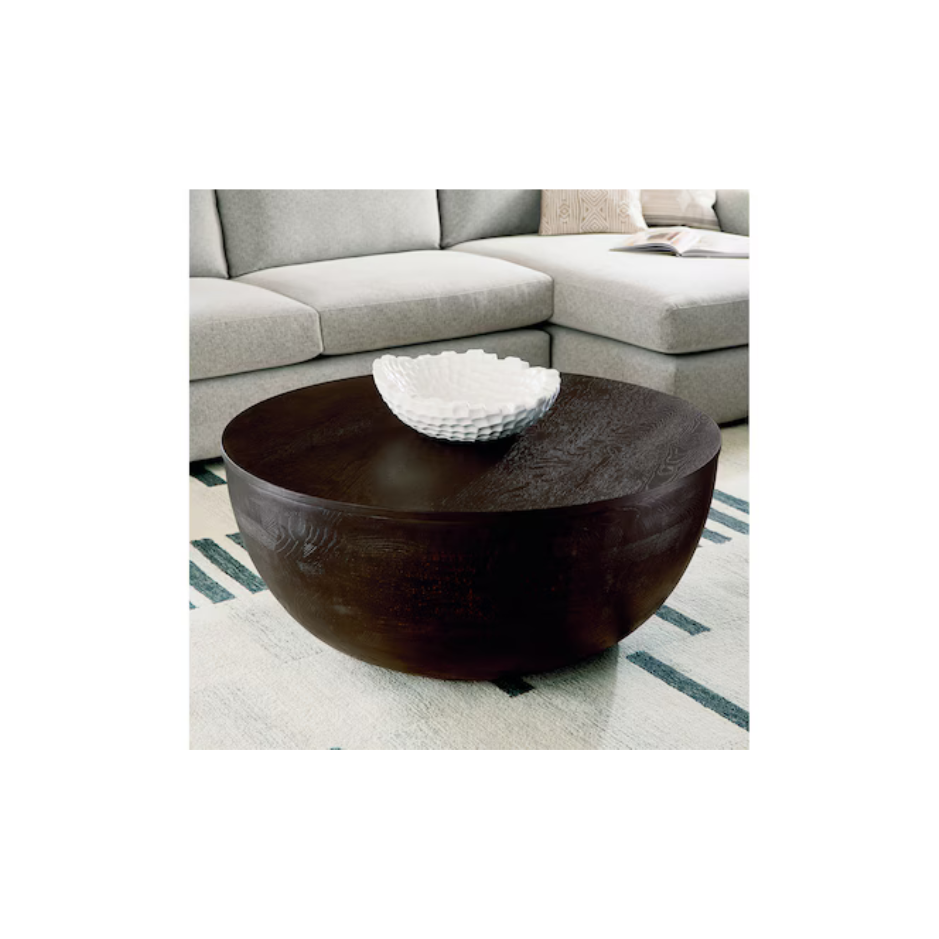 Bassett Furniture Tahiti Drum Cocktail Table - Thumbnail 5