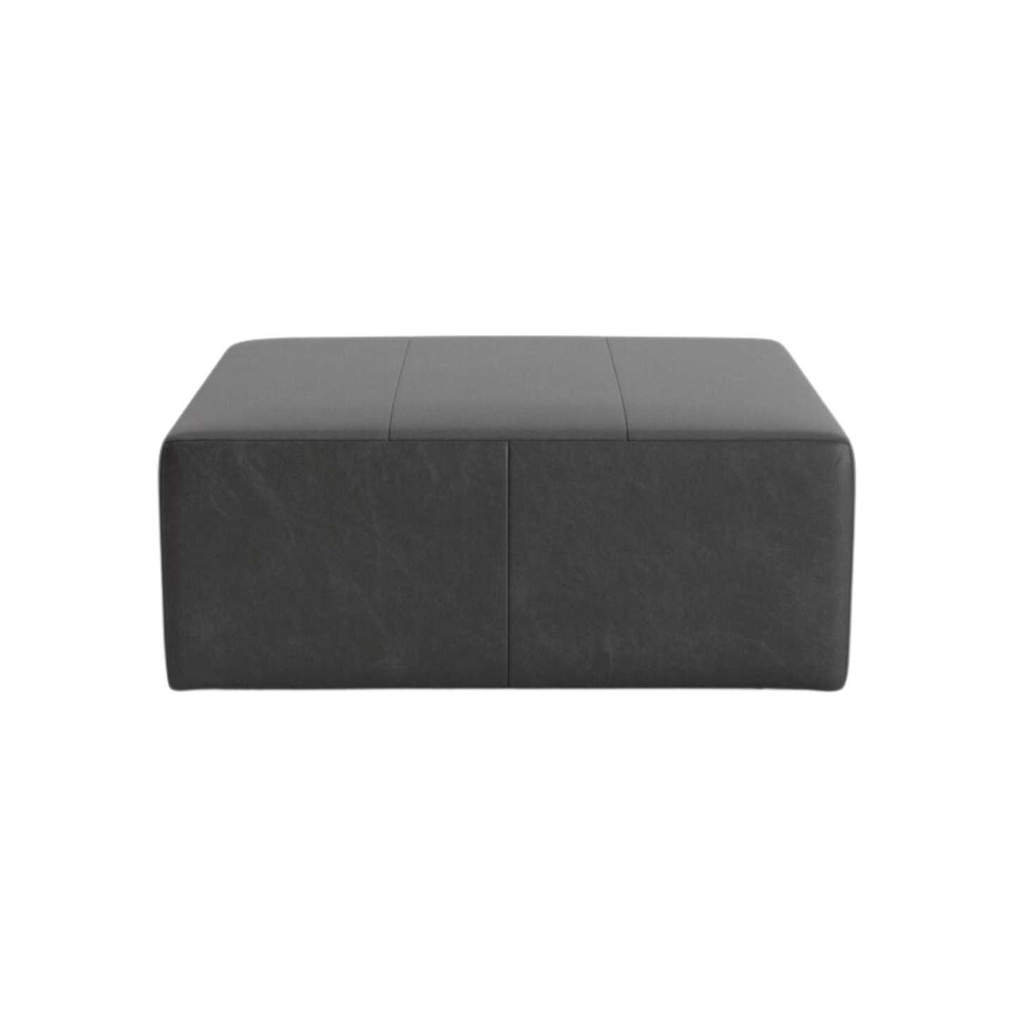 Kelly 44" Square Leather Ottoman - Custom - Chapin Furniture