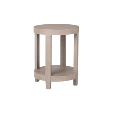 Ventura Raffia Round Lamp Table - Sand Grey - Chapin Furniture