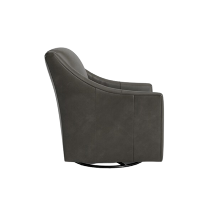 Corinna Leather Swivel Chair - Custom - Chapin Furniture