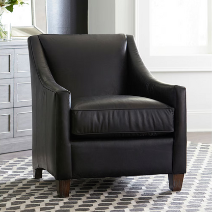 Corinna Leather Accent Chair - Custom - Chapin Furniture