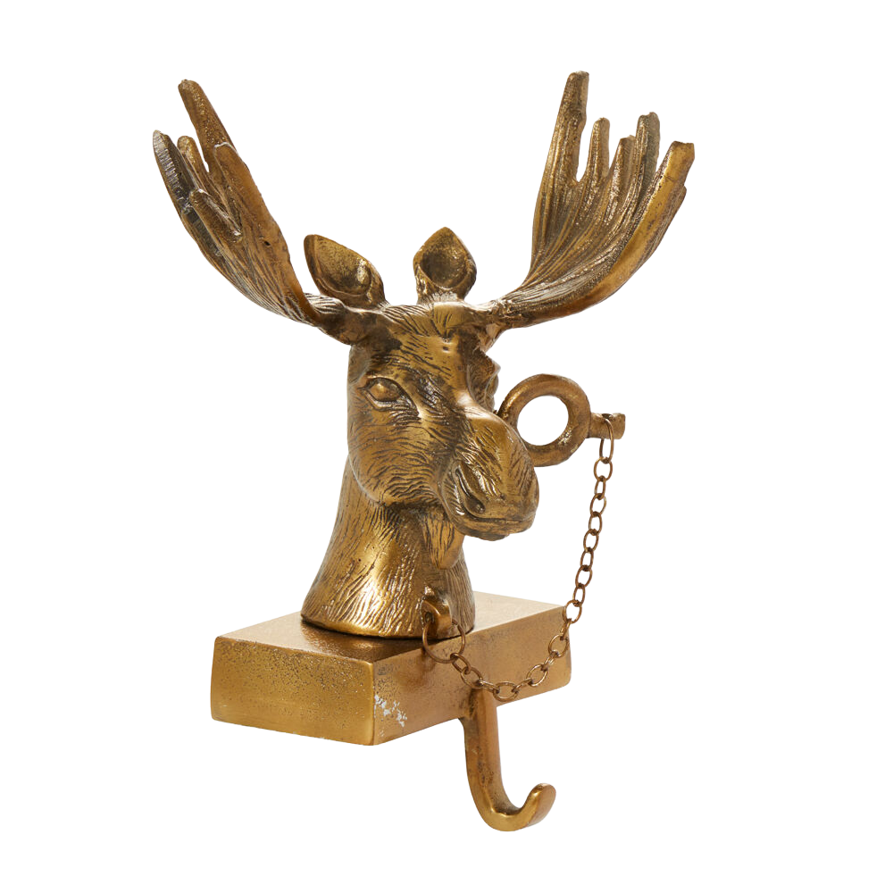 E + E Eugene the Moose Stocking Holder - Chapin Furniture