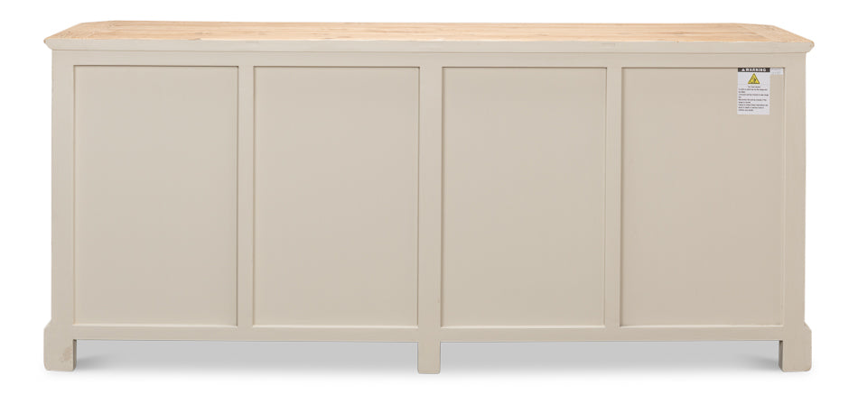 Antique Whitewash Sideboard, 4 Door - Chapin Furniture