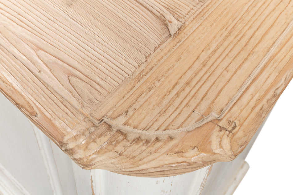 Antique Whitewash Sideboard, 4 Door - Chapin Furniture