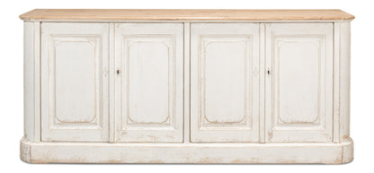 Antique Whitewash Sideboard, 4 Door - Chapin Furniture