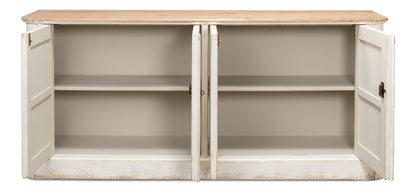 Antique Whitewash Sideboard, 4 Door - Chapin Furniture