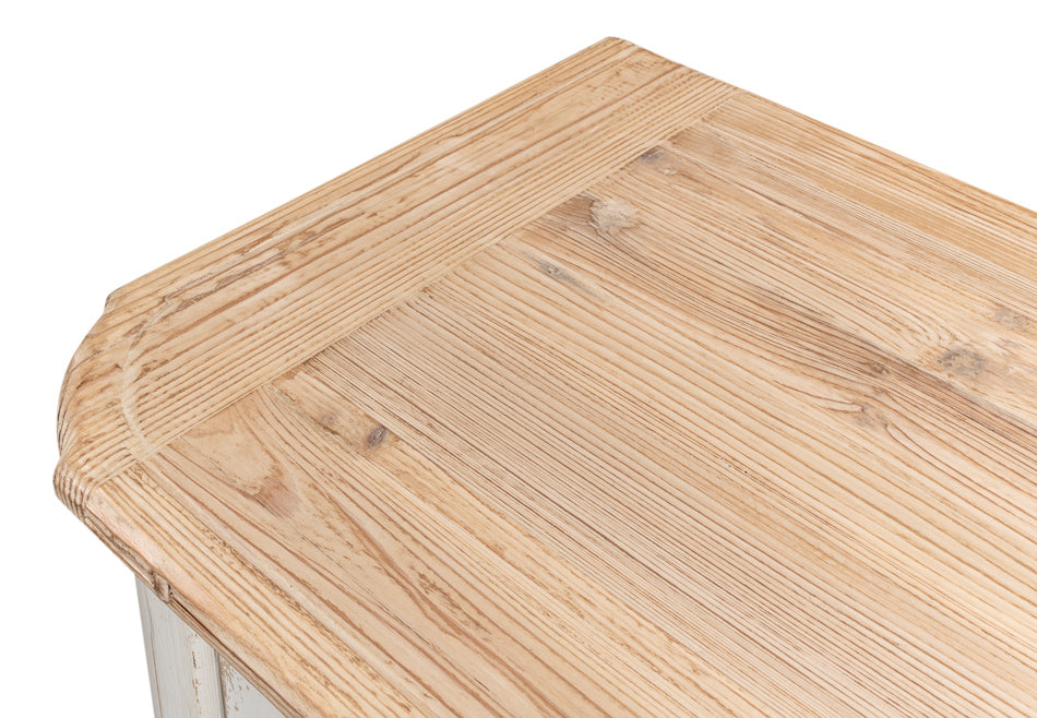 Antique Whitewash Sideboard, 4 Door - Chapin Furniture