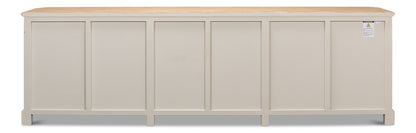 Antique Whitewash Sideboard, 6 Door - Chapin Furniture