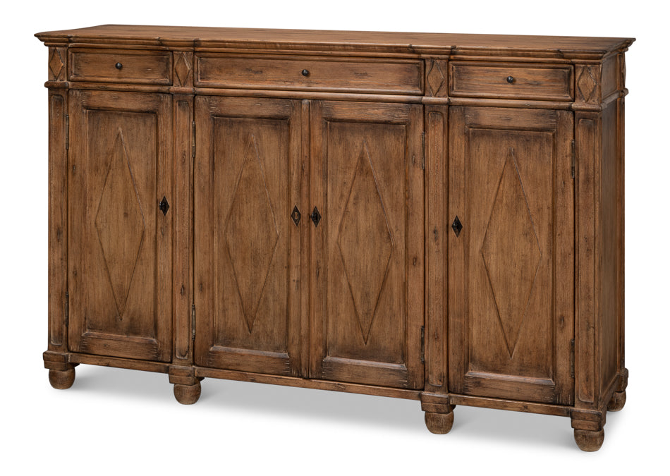 Diamond Wall Sideboard- Brown - Chapin Furniture