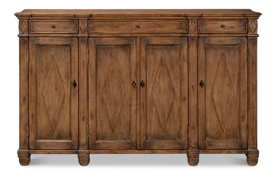 Diamond Wall Sideboard- Brown - Chapin Furniture