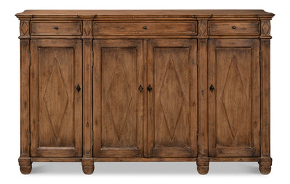 Diamond Wall Sideboard- Brown - Chapin Furniture