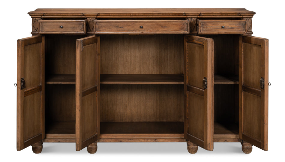 Diamond Wall Sideboard- Brown - Chapin Furniture