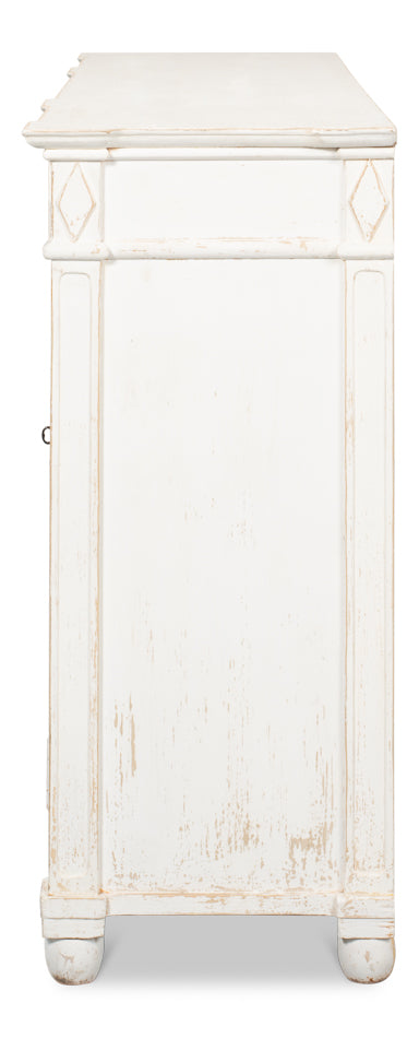 Diamond Wall Sideboard- Whitewash - Chapin Furniture