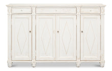 Diamond Wall Sideboard- Whitewash - Chapin Furniture