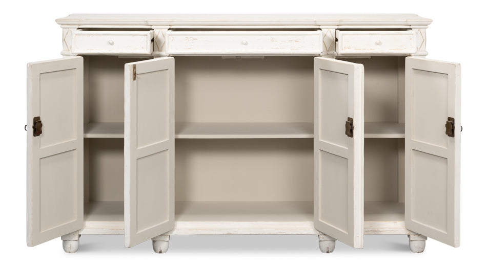 Diamond Wall Sideboard- Whitewash - Chapin Furniture