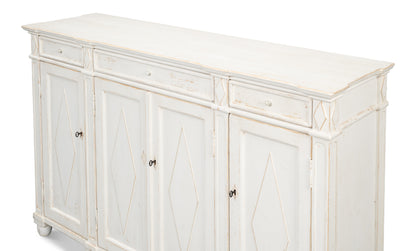 Diamond Wall Sideboard- Whitewash - Chapin Furniture