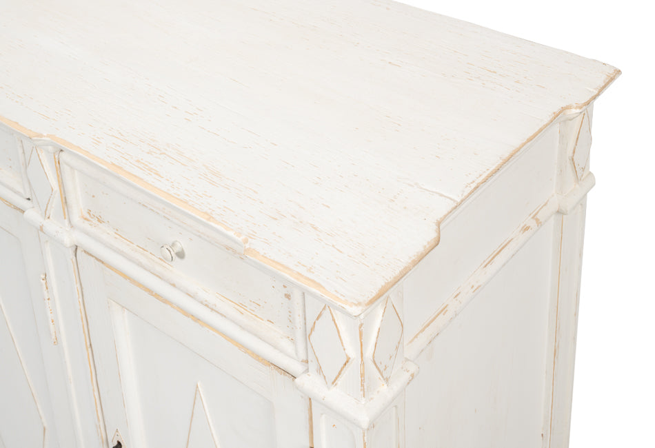 Diamond Wall Sideboard- Whitewash - Chapin Furniture