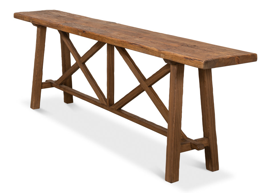 Double X Base Sofa Table - Thumbnail 4